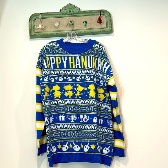 DOLLS KILL X RUGRATS ALL NIGHT PARTY KNIT SWEATER Oversized small women’s new - Picture 1 of 5